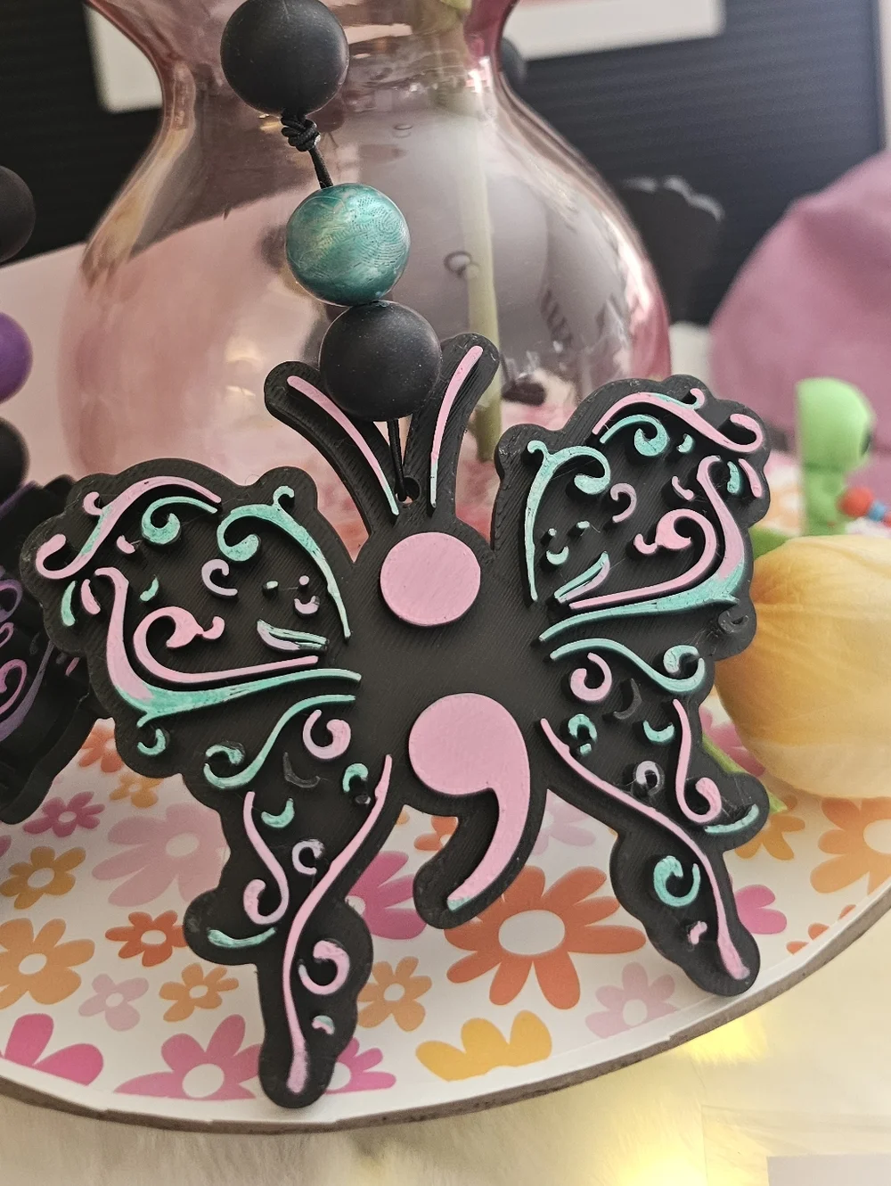 3d Printed Your Storys Not Over  Car Rear view Hangers